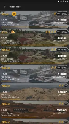 Chicken Tracker Stats for PUBG android App screenshot 4